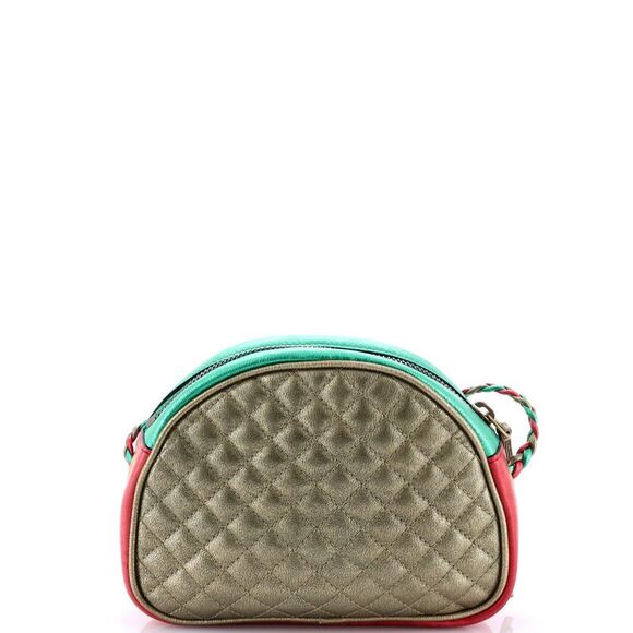 Gucci Trapuntata Camera Shoulder Bag Quilted Laminated Leather Mini Multicolor - Picture 3 of 8
